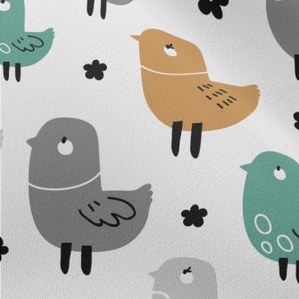 Colorful White-eyed Bird Chiffon
