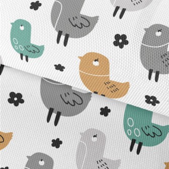 Colorful White-eyed Bird Waterproof Oxford