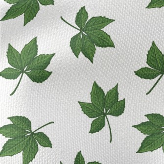 Cartoon Green Leaves Waterproof Canvas