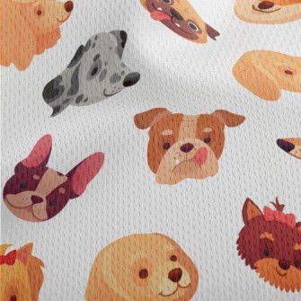 Pet Dog Collection Athletic Mesh Flat Back