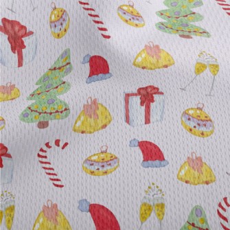 Children's Hand Drawn Chri Athletic Mesh Flat Back