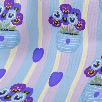 Violet Flower Pot Terry