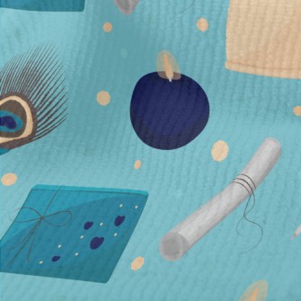 Peacock Feather Pen And Writin Terry