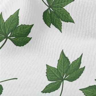Cartoon Green Leaves Terry