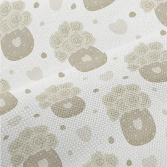 Beige Roses Performance Linen