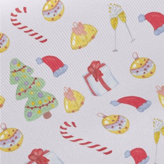 Children's Hand Drawn Chri Twill