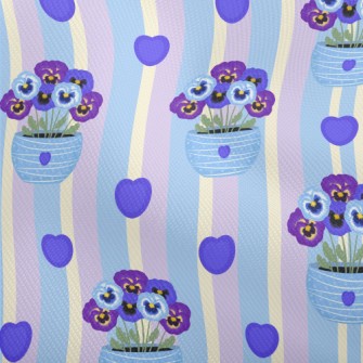 Violet Flower Pot Dobby
