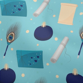 Peacock Feather Pen And Writin Dobby