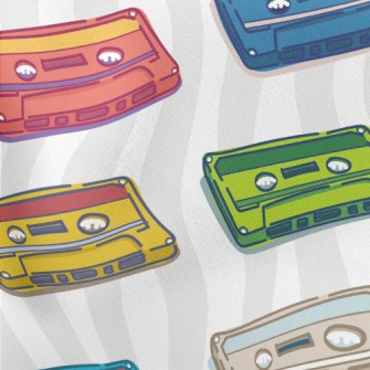 Retro Color Cassettes Stretch Ponte