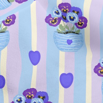 Violet Flower Pot Micro Fleece
