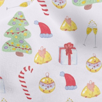 Children's Hand Drawn Chri Micro Fleece