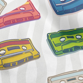 Retro Color Cassettes Micro Fleece