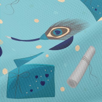 Peacock Feather Pen And Writin Piqué