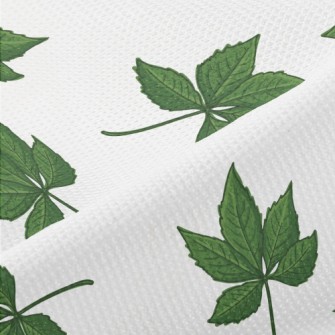 Cartoon Green Leaves Piqué