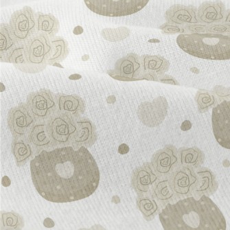 Beige Roses Modern Jersey