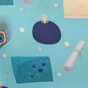 Peacock Feather Pen And Writin Pongee