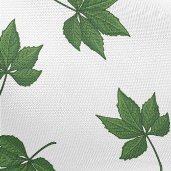 Cartoon Green Leaves Pongee