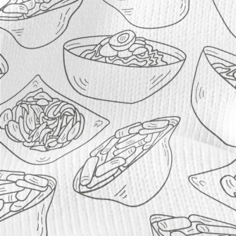 Traditional Korean Cuisine Stretch Jersey