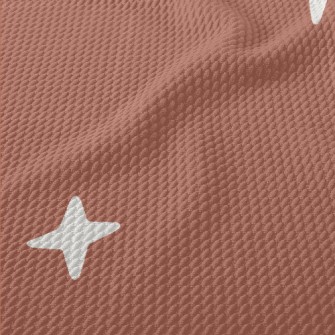 Hand Drawn Cute Stars Birdseye Piqué
