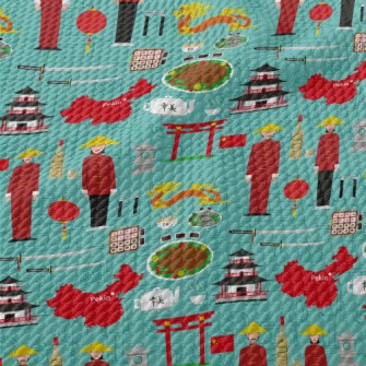 Famous Chinese Elements Birdseye Piqué