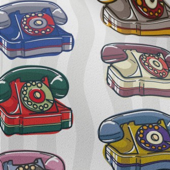Retro Rotary Telephone Chiffon
