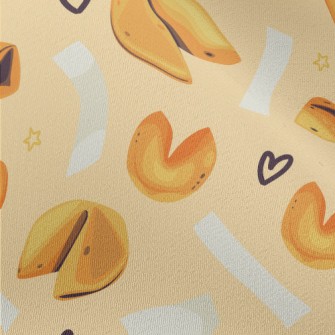Hand Drawn Fortune Cookies Chiffon