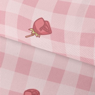 Cartoon Pink Rose Waterproof Oxford