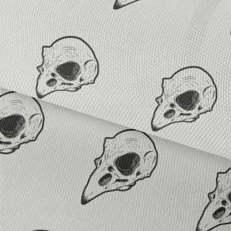 Hand Drawn Bird Skulls Waterproof Oxford