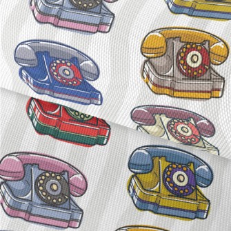 Retro Rotary Telephone Waterproof Oxford