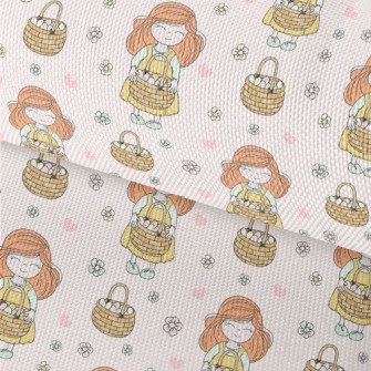 Happy Easter Girl Waterproof Oxford
