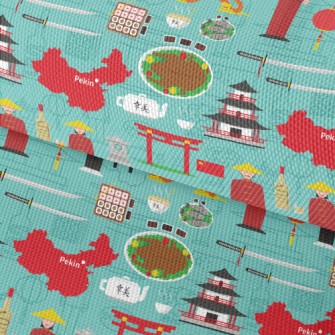 Famous Chinese Elements Waterproof Oxford