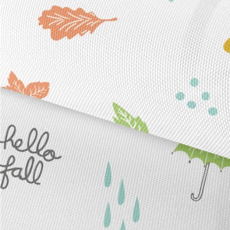 Cute Autumn Doodles Waterproof Oxford