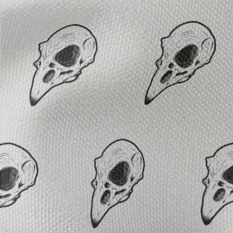 Hand Drawn Bird Skulls Waterproof Canvas