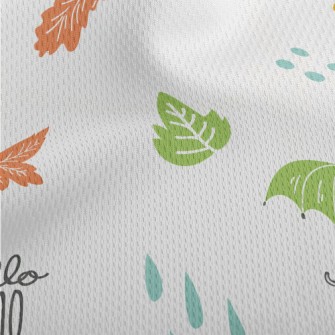 Cute Autumn Doodles Athletic Mesh Flat Back