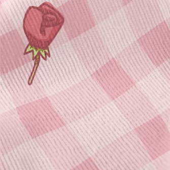 Cartoon Pink Rose Standard Corduroy