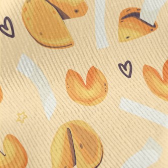 Hand Drawn Fortune Cookies Standard Corduroy