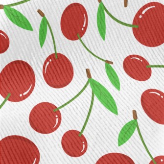 Cartoon Red Cherry Standard Corduroy