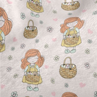 Happy Easter Girl Minky