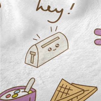 Cute Breakfast Minky