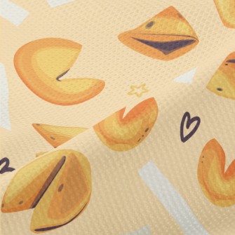 Hand Drawn Fortune Cookies Piqué