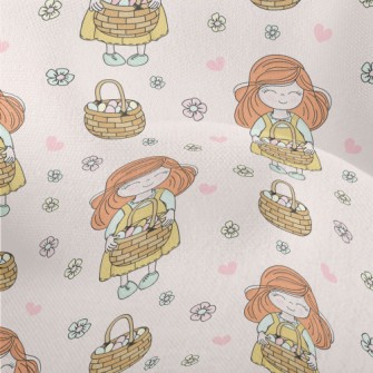 Happy Easter Girl Lightweight Performance Linen