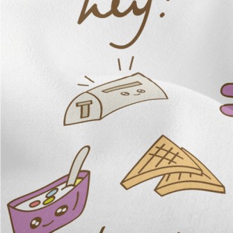Cute Breakfast Lightweight Performance Linen