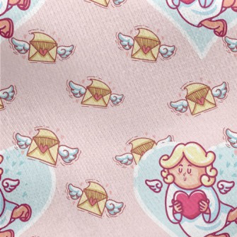 Cupid And The Love Letter Jersey Backed Fleece