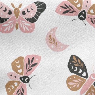 Mysterious Butterfly Pattern Jersey Backed Fleece