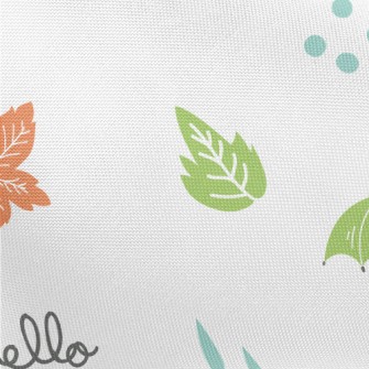 Cute Autumn Doodles Pongee