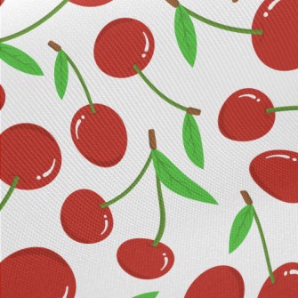 Cartoon Red Cherry Midweight Cotton Poplin