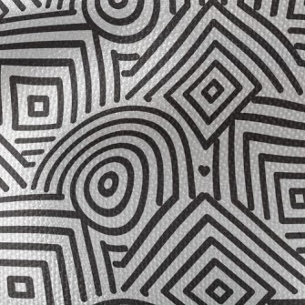 Geometric Maze Waterproof Canvas