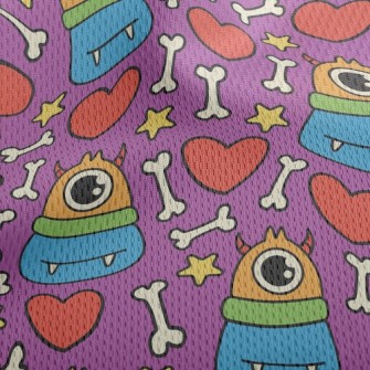 Cute One-eyed Monster Athletic Mesh Flat Back