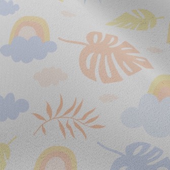 Rainbow And Palm Trees Chiffon