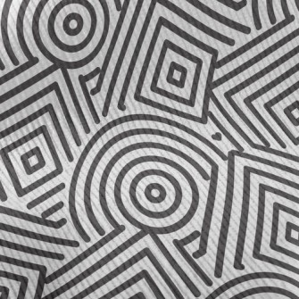 Geometric Maze Standard Corduroy